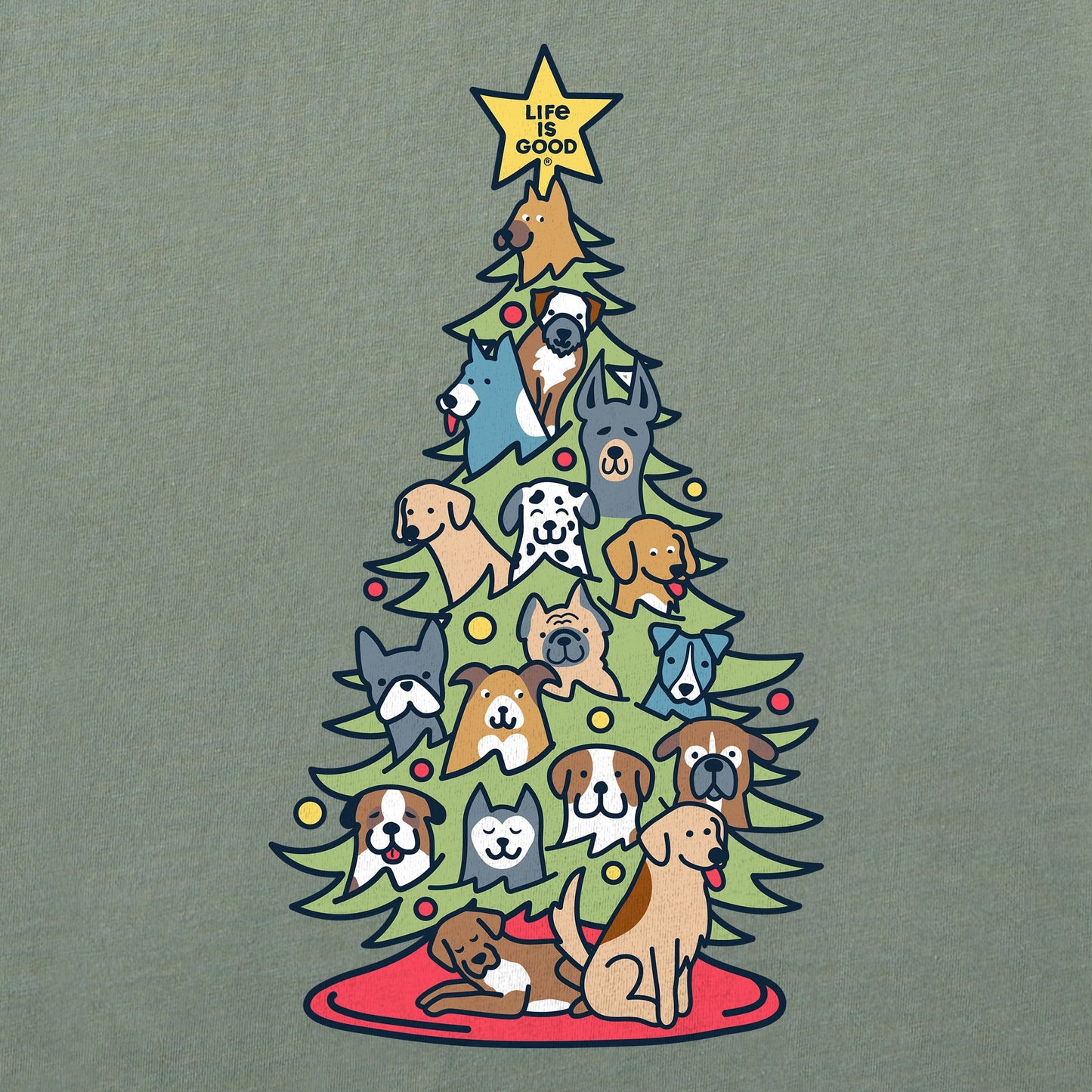 Men's Bark The Herald Tree Long Sleeve Crusher Tee