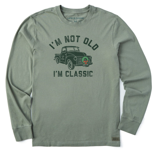 Men's I'm Classic Wreath Truck Long Sleeve Crusher Tee