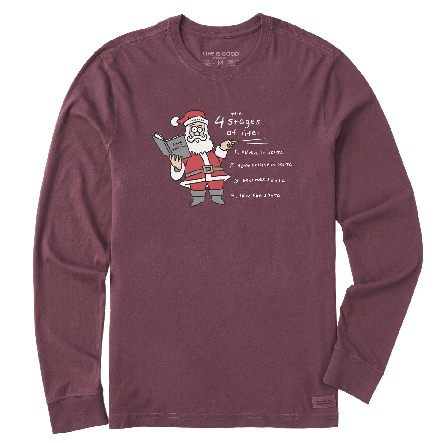 Men's Aging Gracefully Long Sleeve Crusher Tee