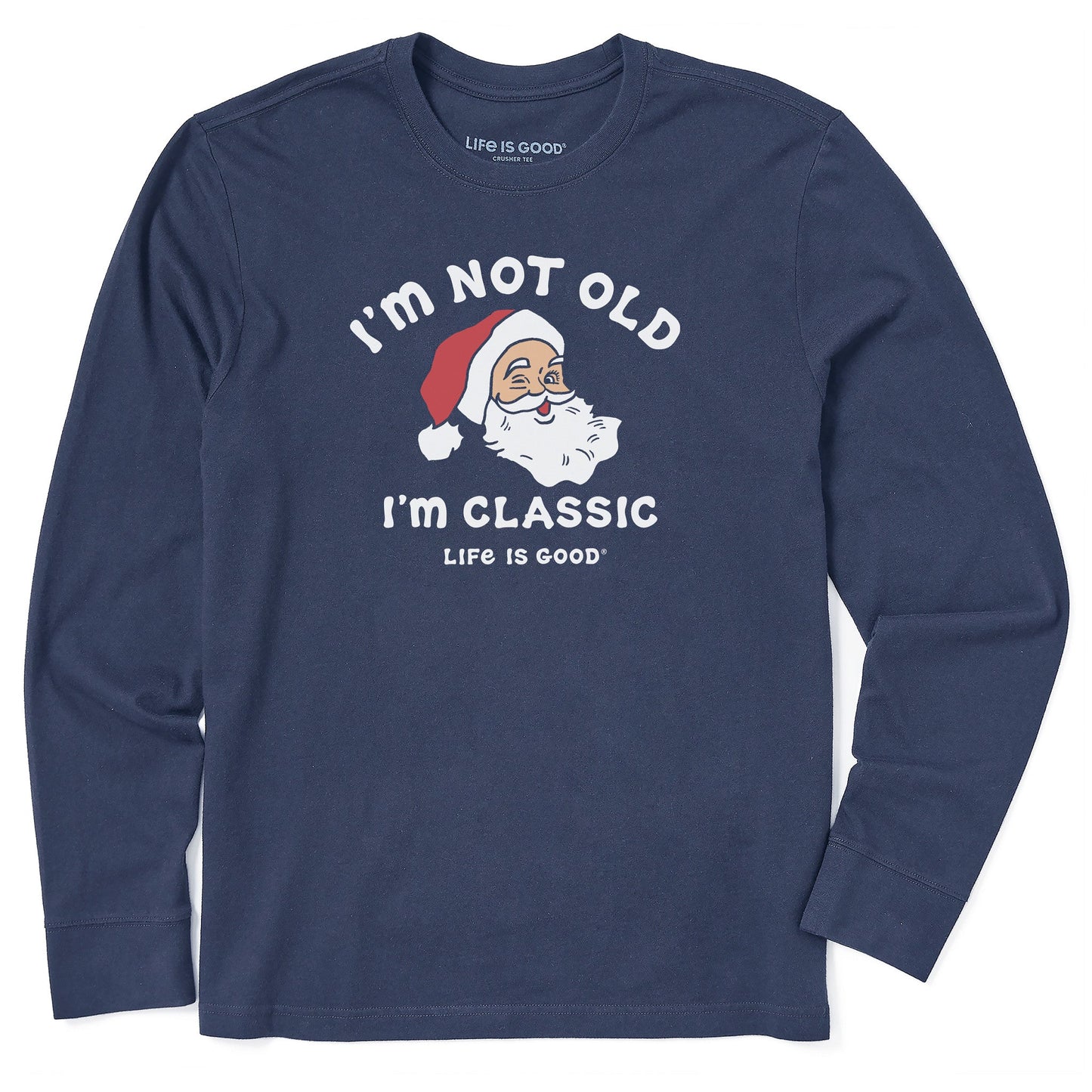 Men's I'm Classic Santa Long Sleeve Crusher Tee