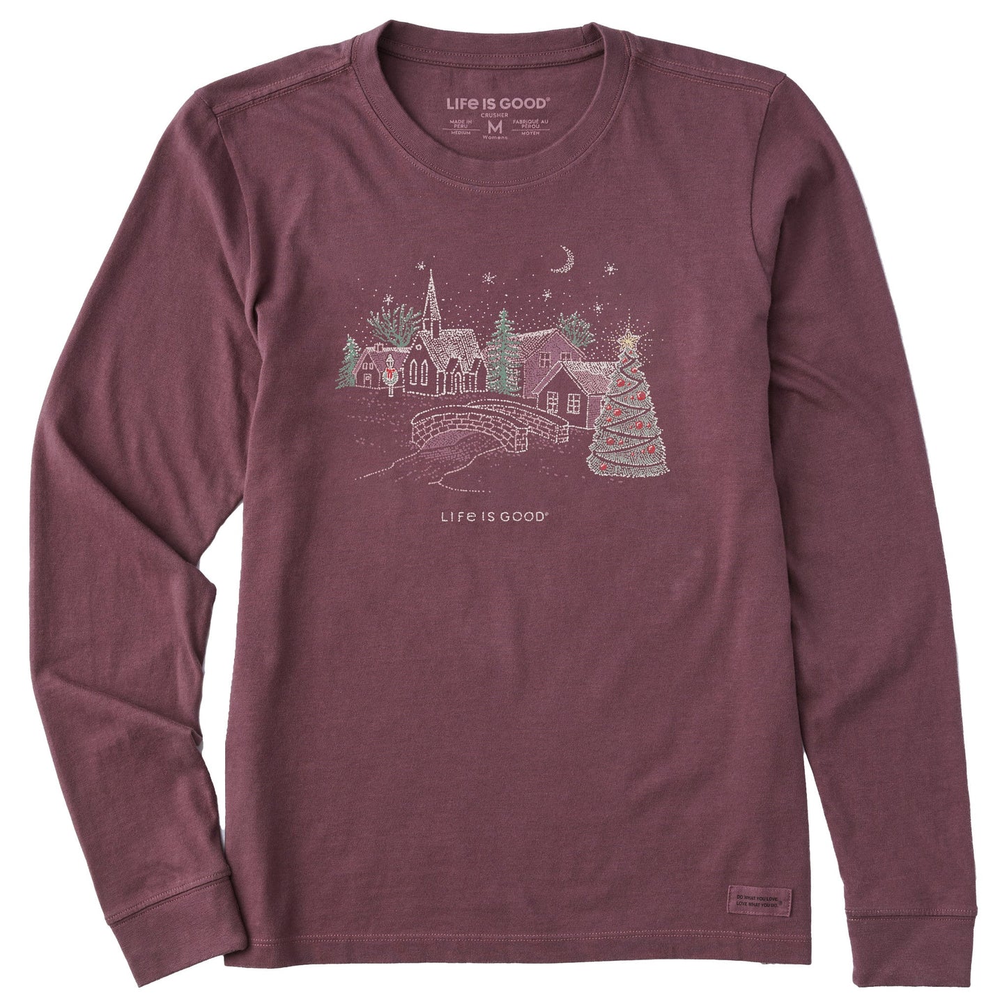 Women's Village Scene Long Sleeve Crusher Tee