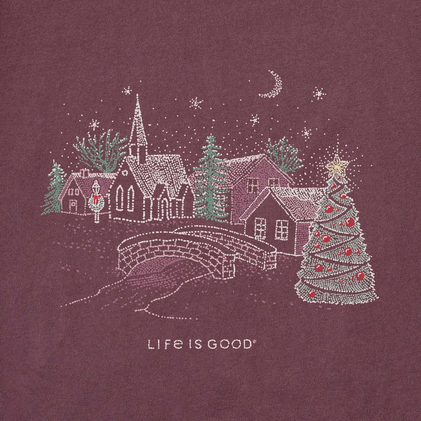 Women's Village Scene Long Sleeve Crusher Tee