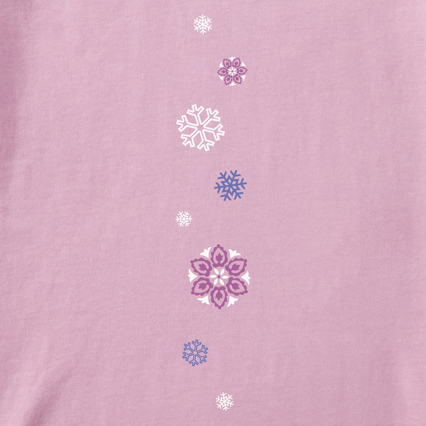Women's Winter Wonderland Mandala Long Sleeve Crusher Tee