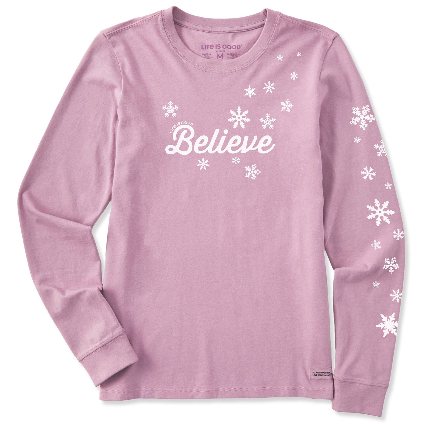 Women's Believe Long Sleeve Crusher Tee