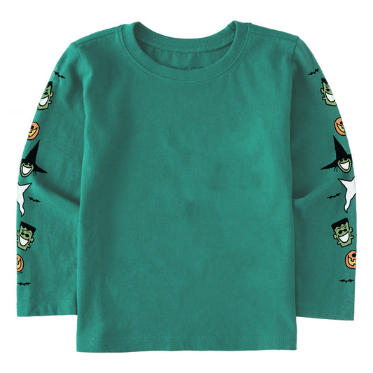 Toddler Halloween Long Sleeve Crusher Tee