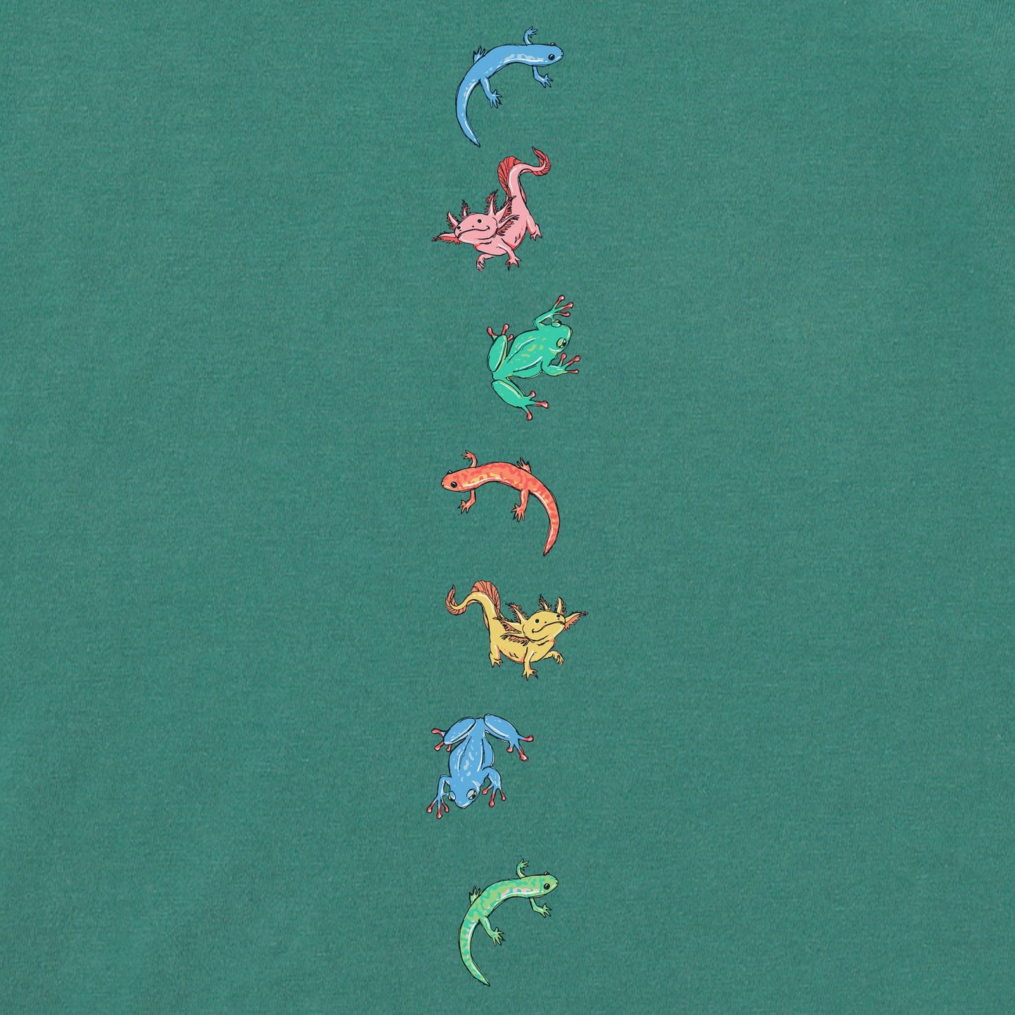 Toddler Amphibian Friends Long Sleeve Crusher Tee