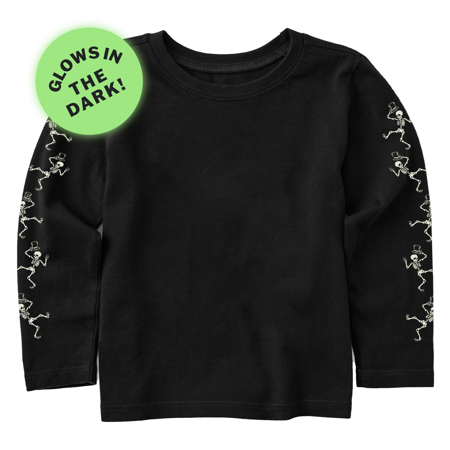 Toddler Dancing Skeletons Long Sleeve Crusher Tee