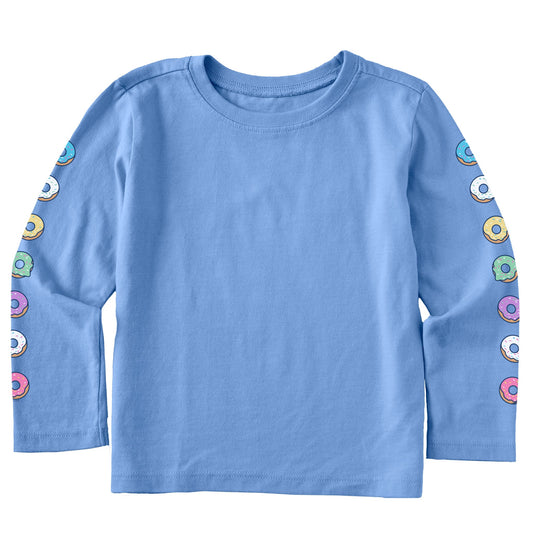Toddler Donuts Long Sleeve Crusher Tee