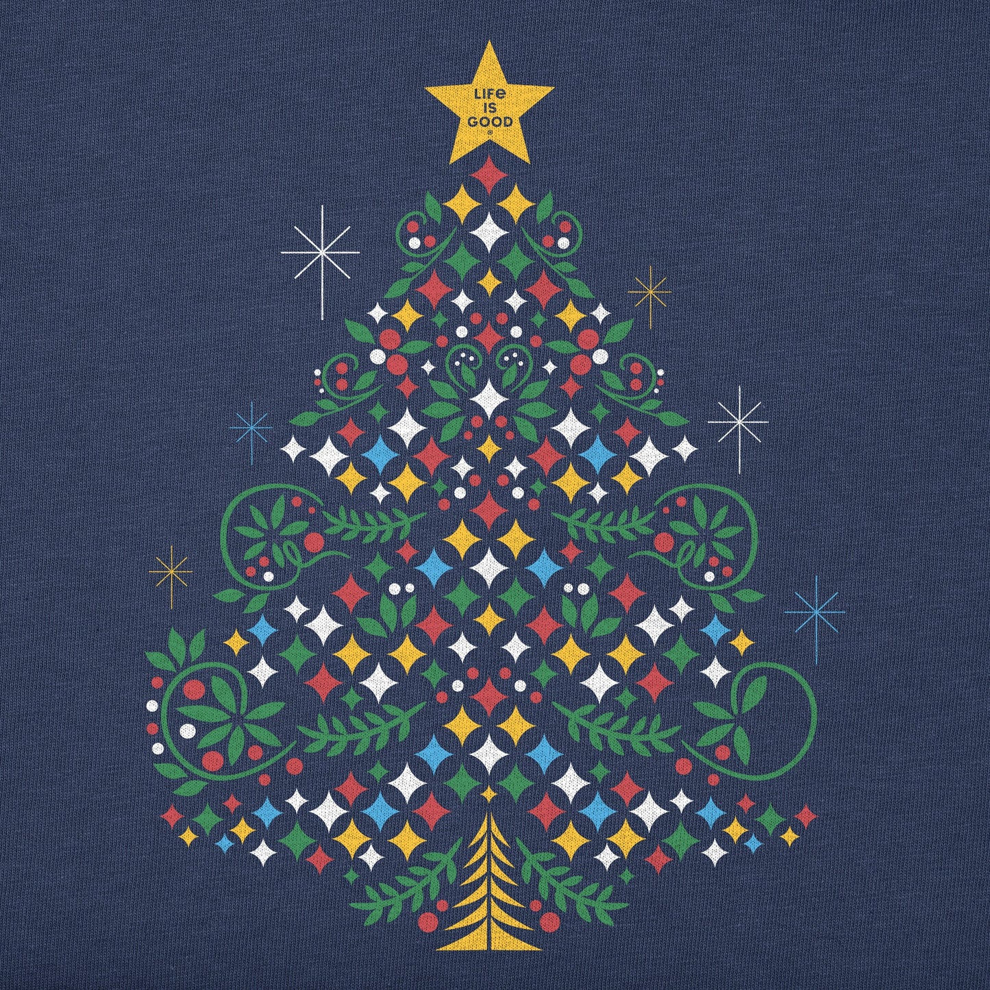 Women's Christmas Tree Sparkles Simply True Crew