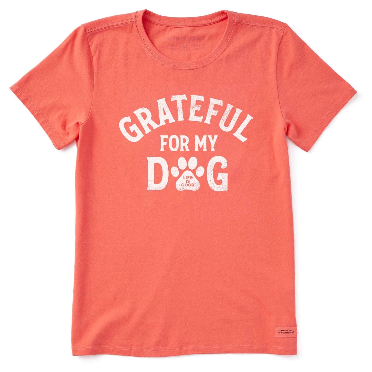 Women's Grateful for my Dog Short Sleeve Crusher Tee