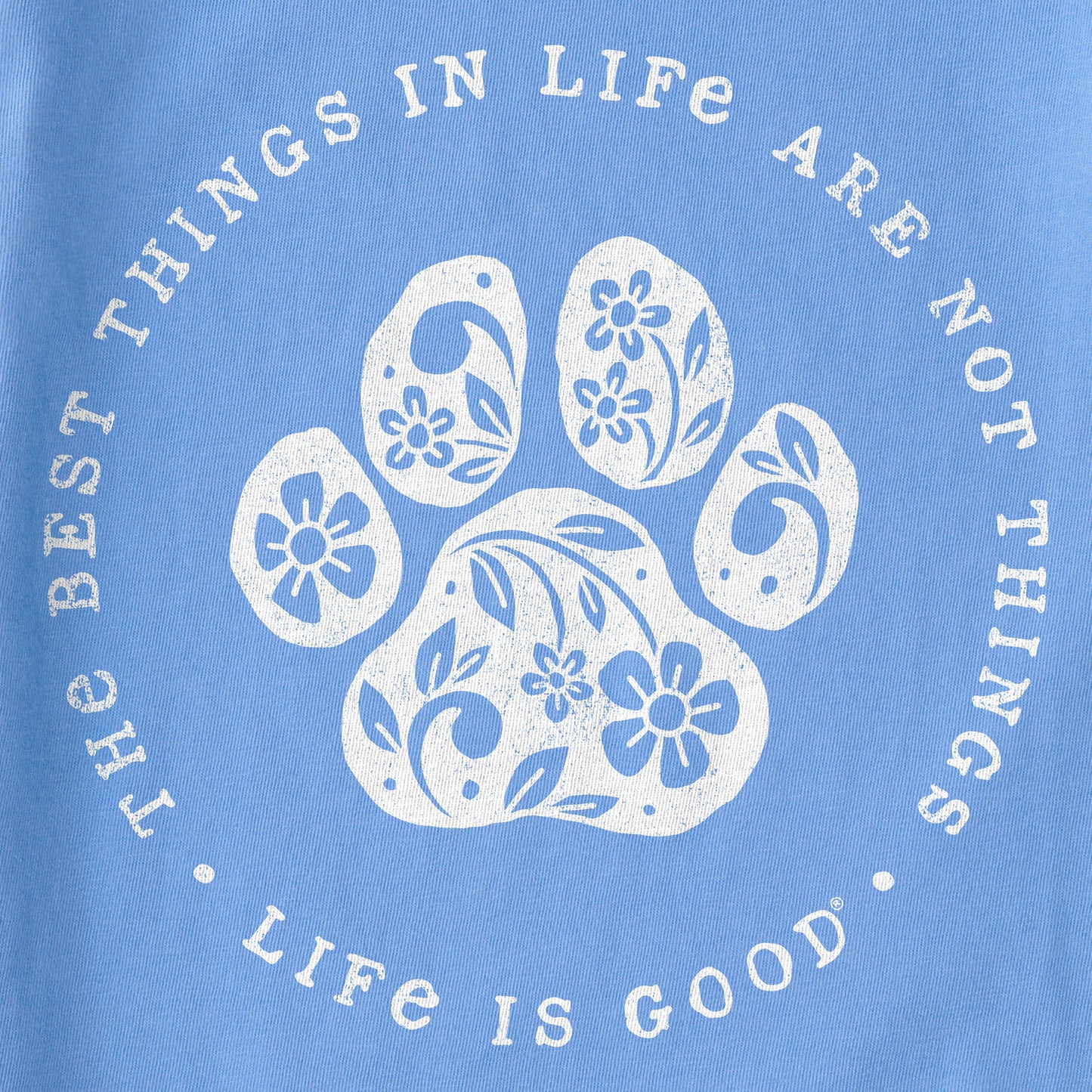 Women's Best Things Floral Paw Short Sleeve Tee