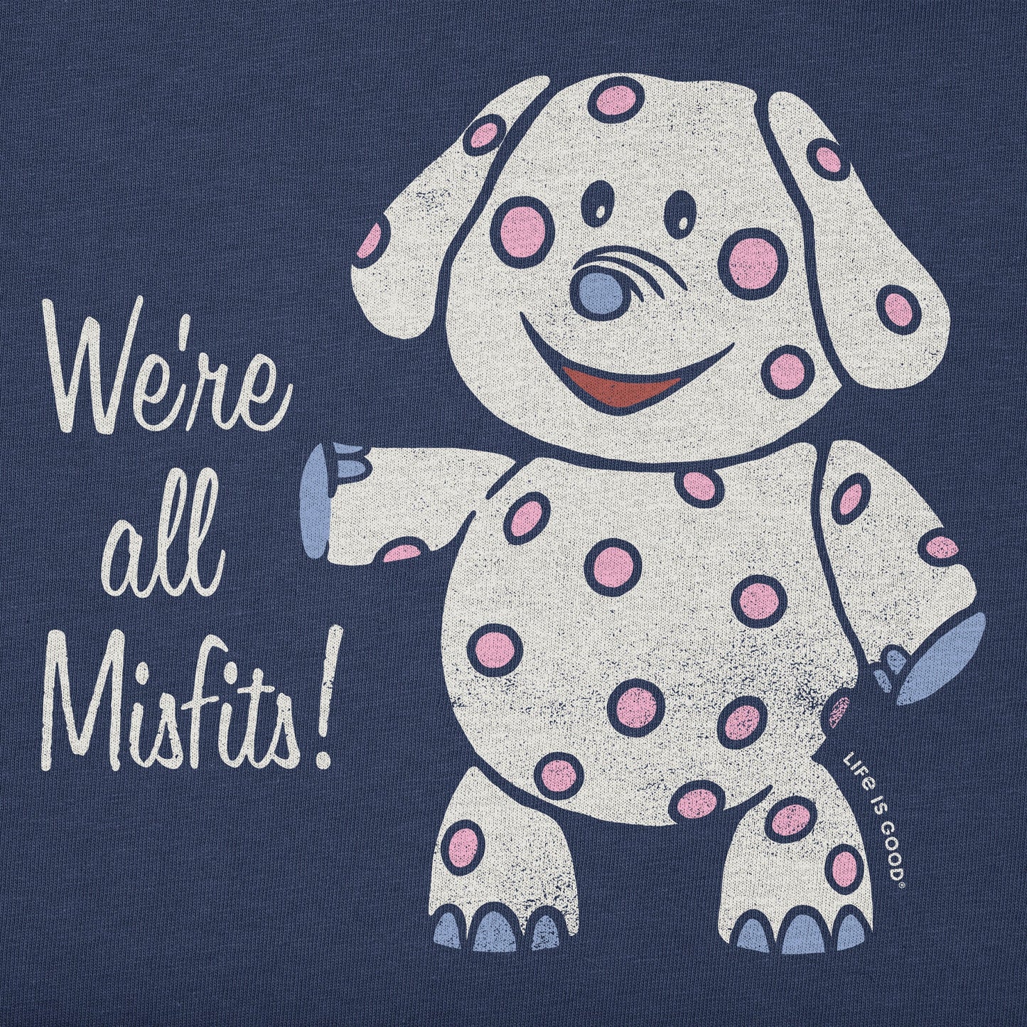 Women's We're All Misfits Elephant Long Sleeve Crusher Tee