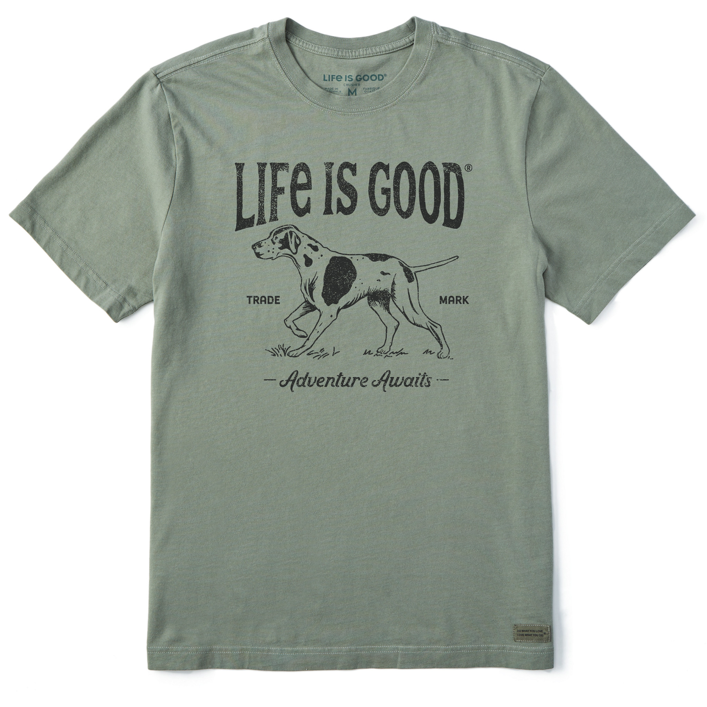 Men's Adventure Awaits Hunting Dog Short Sleeve Crusher-LITE Tee