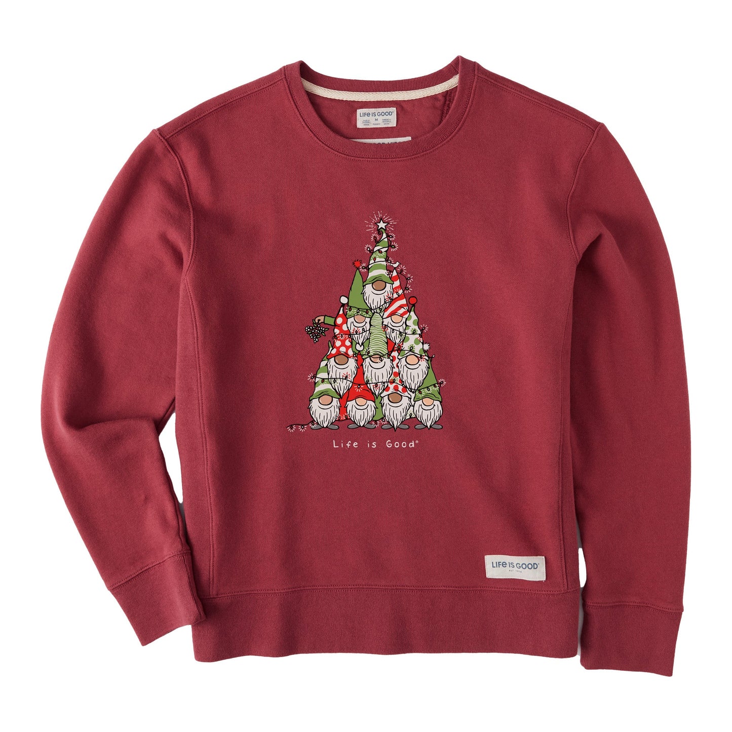 Women's Gnome Tree Simply True Crew