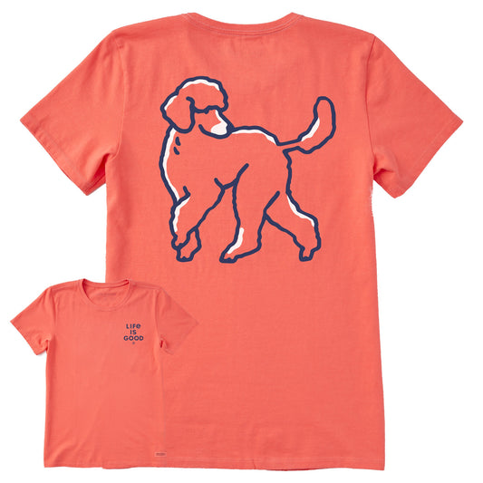 Women's Poodle Short Sleeve Crusher Tee