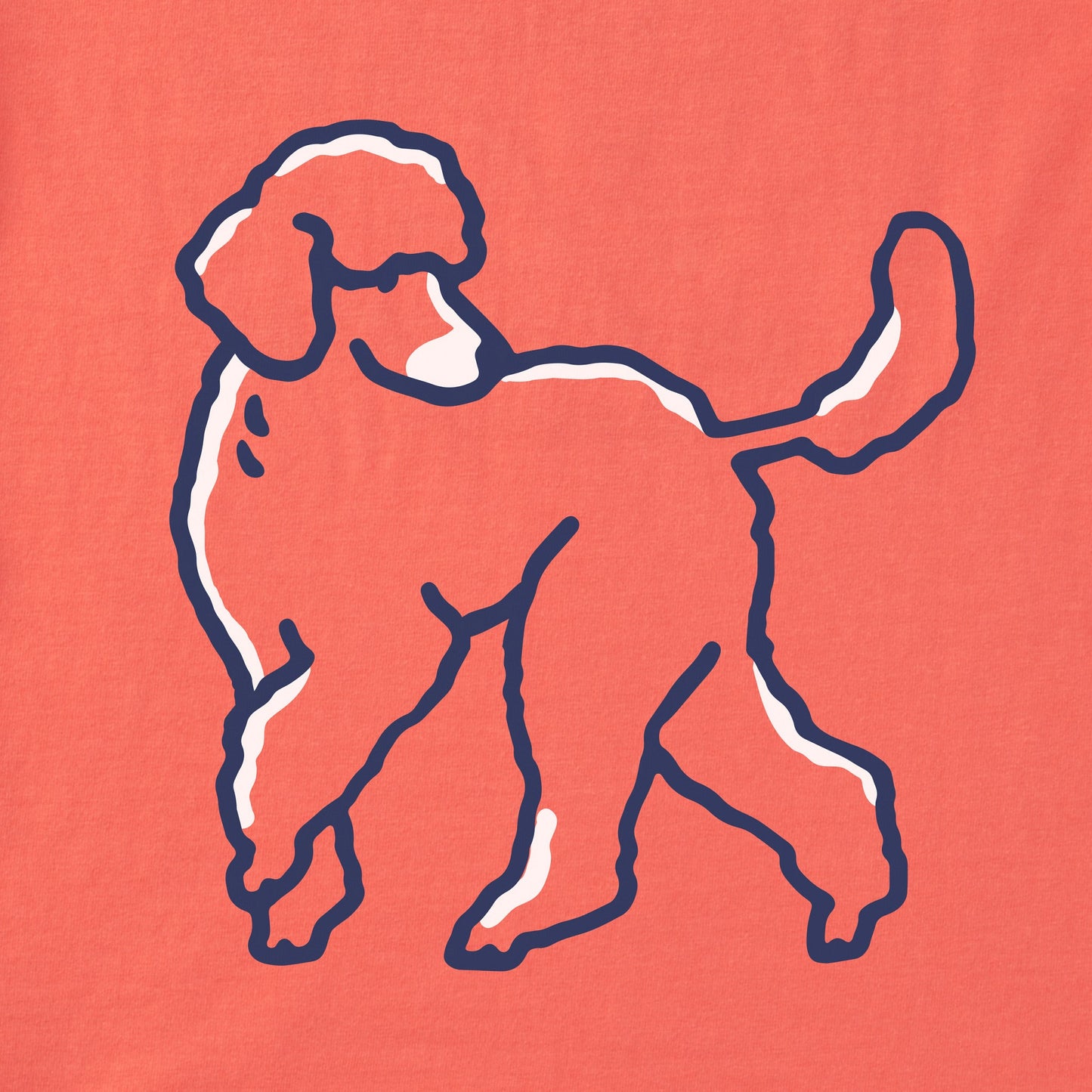 Women's Poodle Short Sleeve Crusher Tee