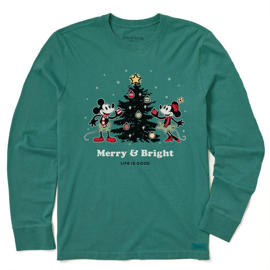 Kids Merry & Bright Willie Xmas Tree Long Sleeve Crusher Tee