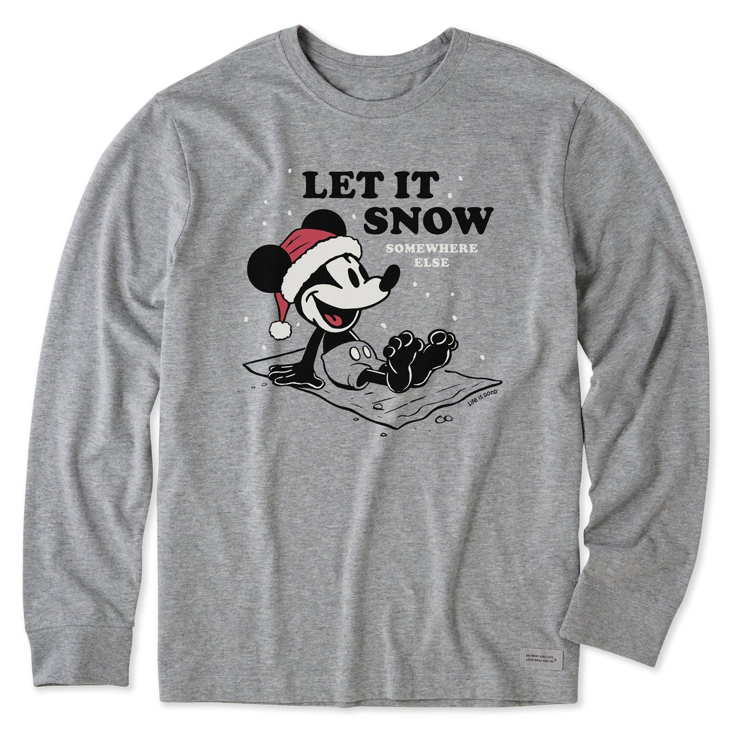 Men's Let it Snow Willie Long Sleeve Crusher Tee