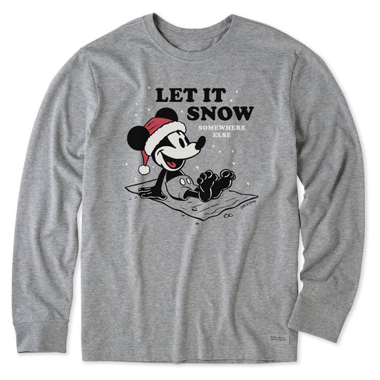 Men's Let it Snow Willie Long Sleeve Crusher Tee