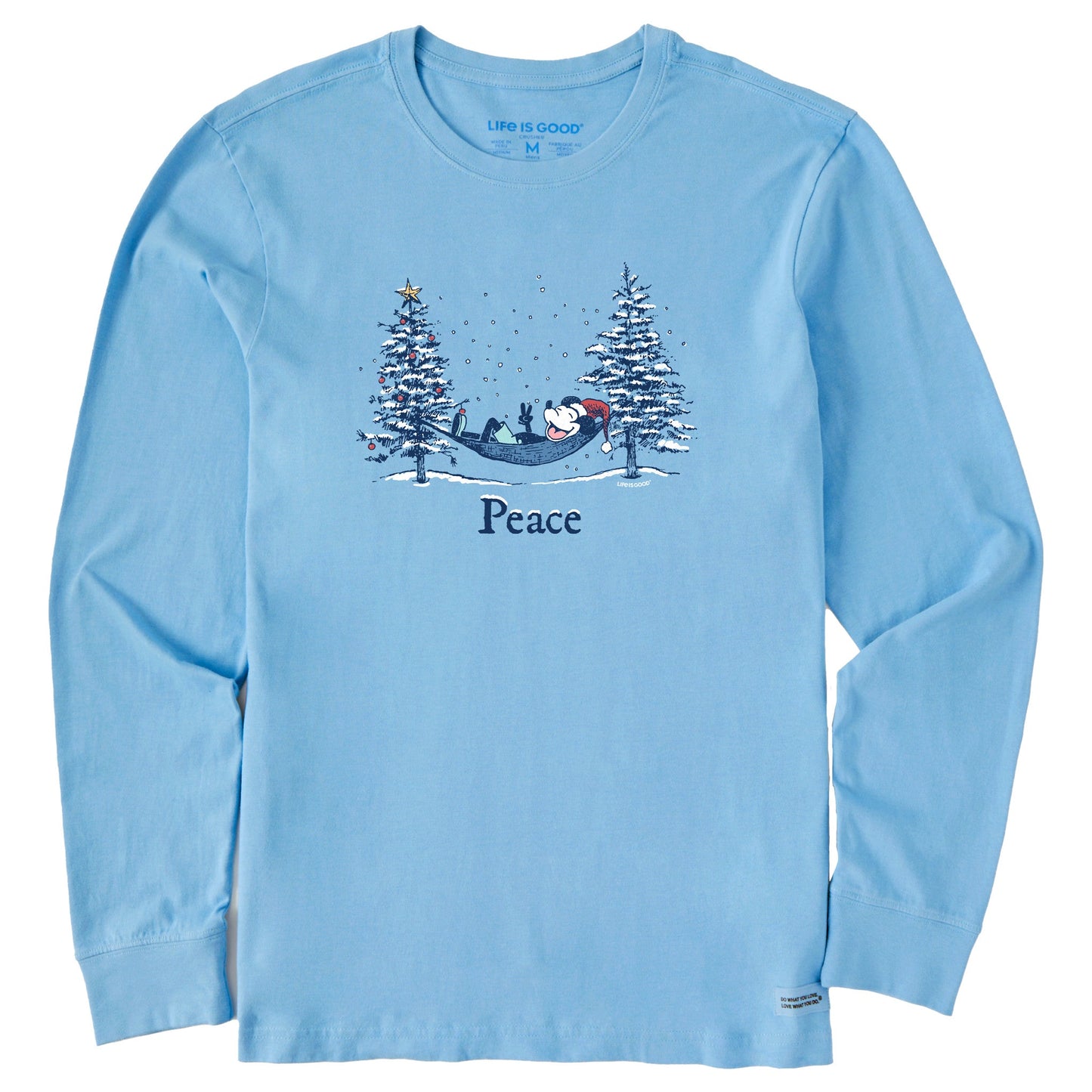 Men's Peace Hammock Trees Long Sleeve Crusher Tee