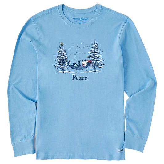 Men's Peace Hammock Trees Long Sleeve Crusher Tee
