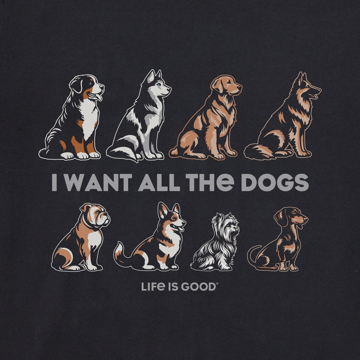 Men's I Want All the Dogs Short Sleeve Tee