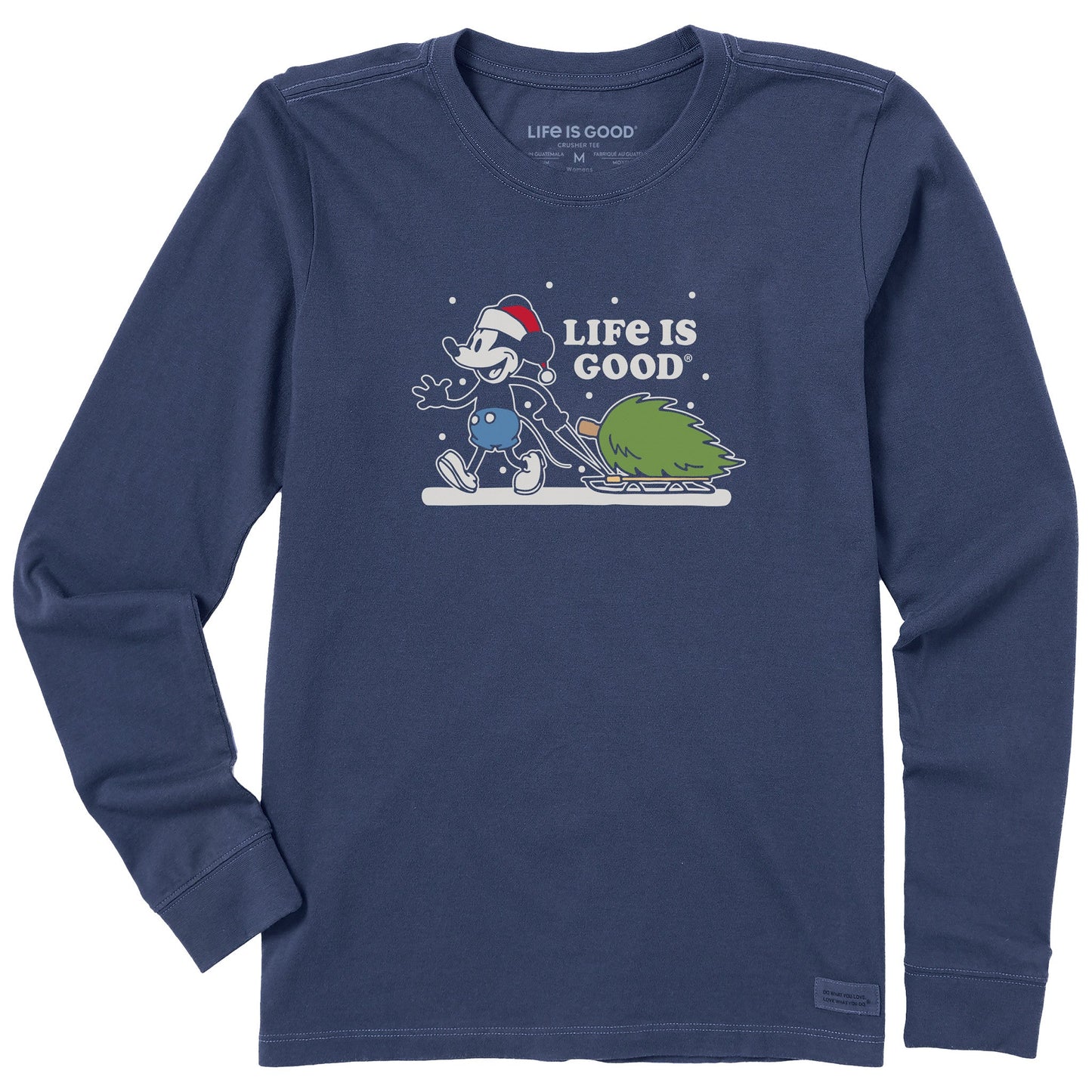 Women's Willie Xmas Tree Long Sleeve Crusher Tee