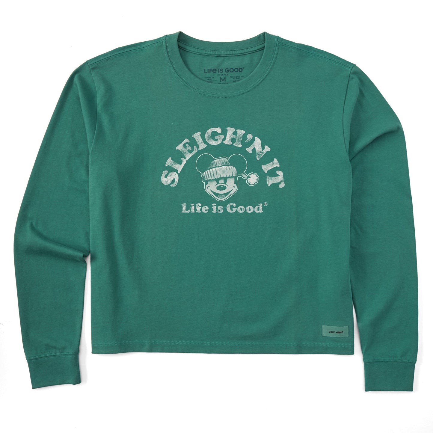 Women's Sleigh'n It Willie Long Sleeve Crusher Boxy Tee