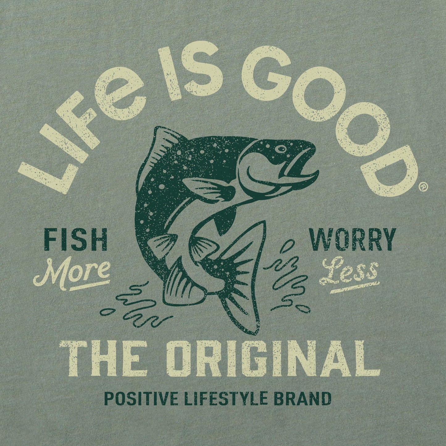 Women's Crafty Fish More Worry Less Short Sleeve Crusher Tee