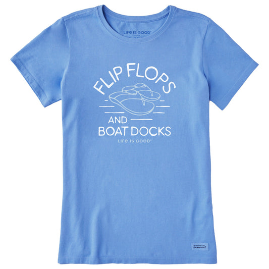 Women's Flip Flops & Boat Docks Short Sleeve Tee