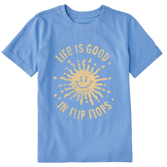 Kids LIG in Flip Flops Sun Short Sleeve Crusher Tee