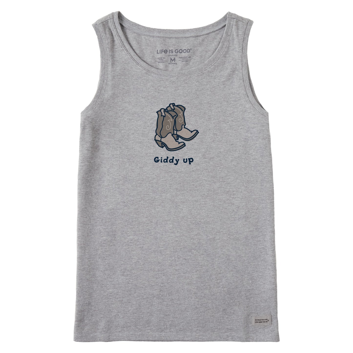 Women's Giddy Up Cowboy Boots Crusher Tank