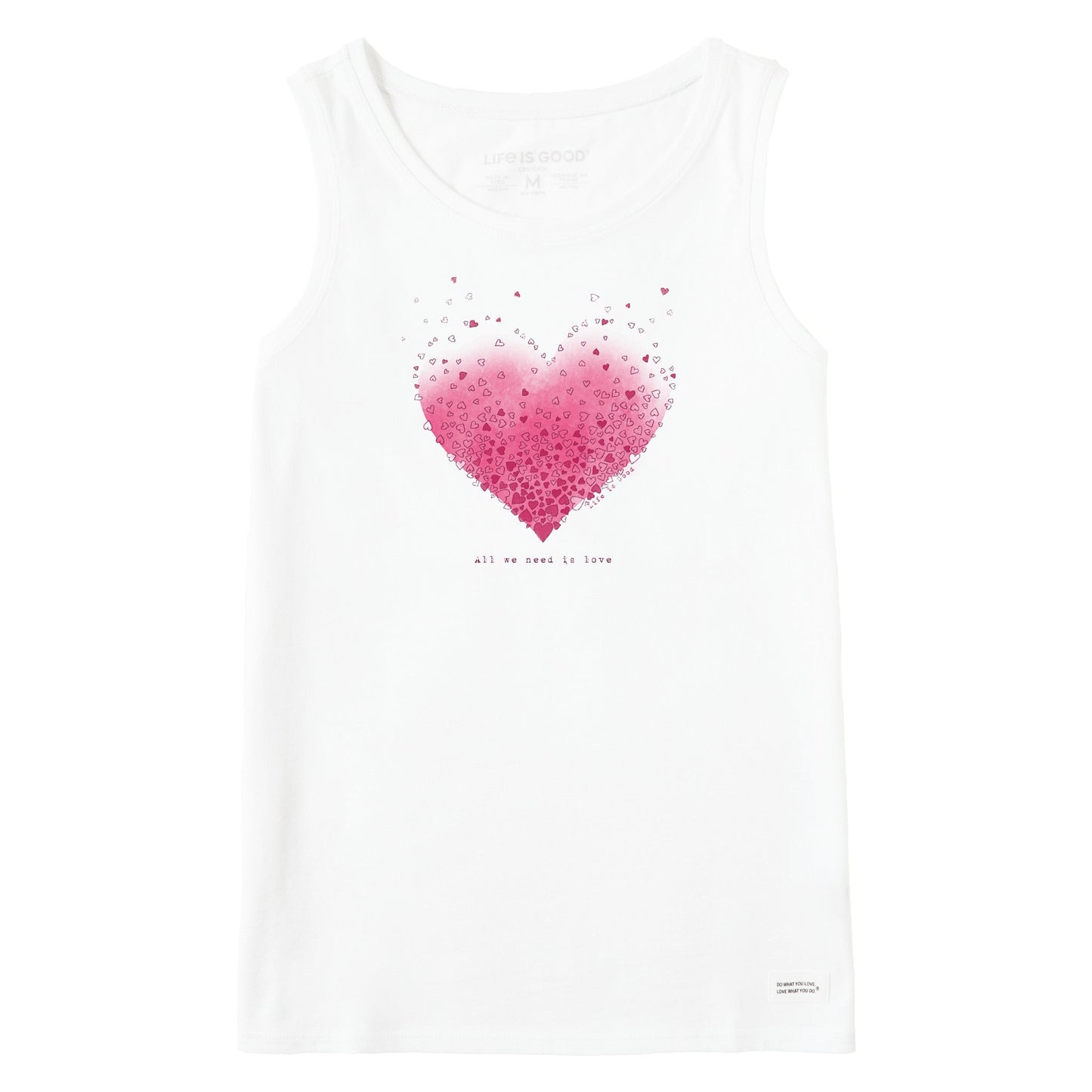 Women's Scattered Hearts Crusher Tank