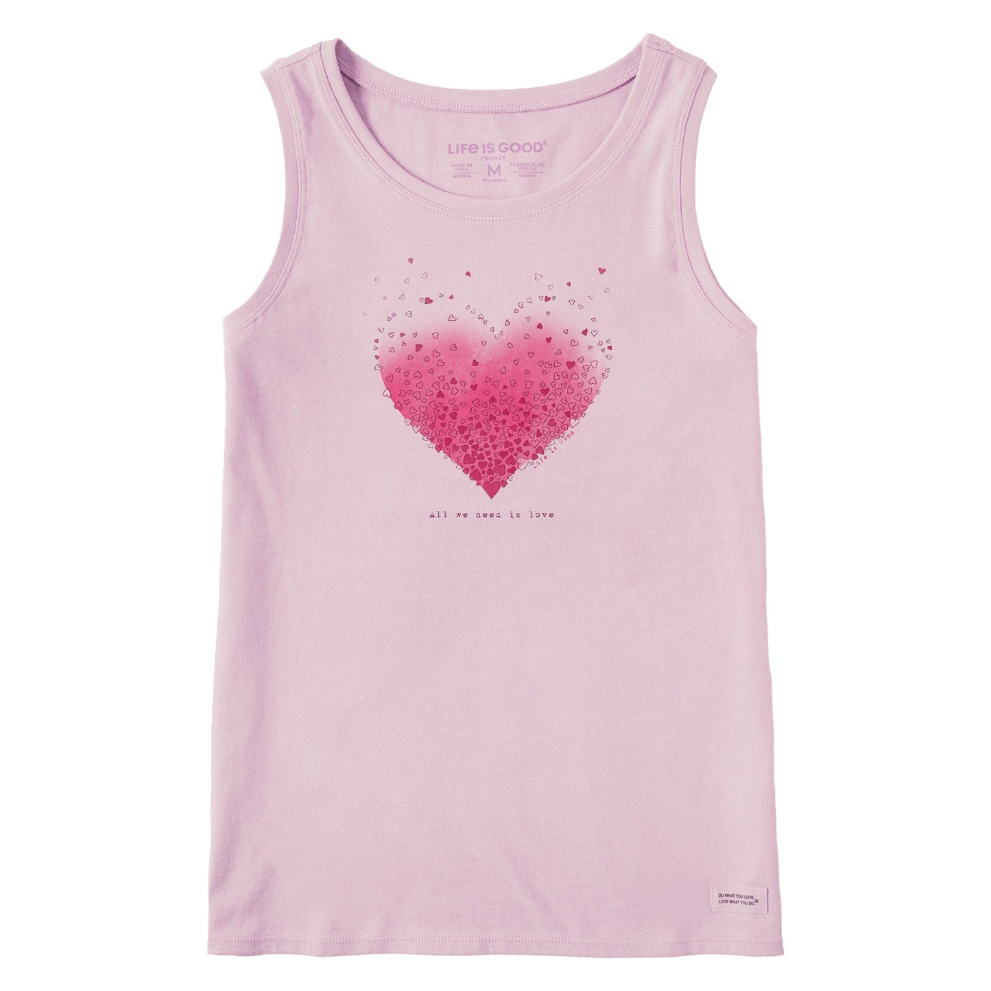 Women's Scattered Hearts Crusher Tank