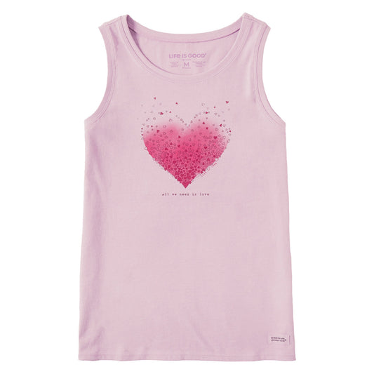 Women's Scattered Hearts Crusher Tank