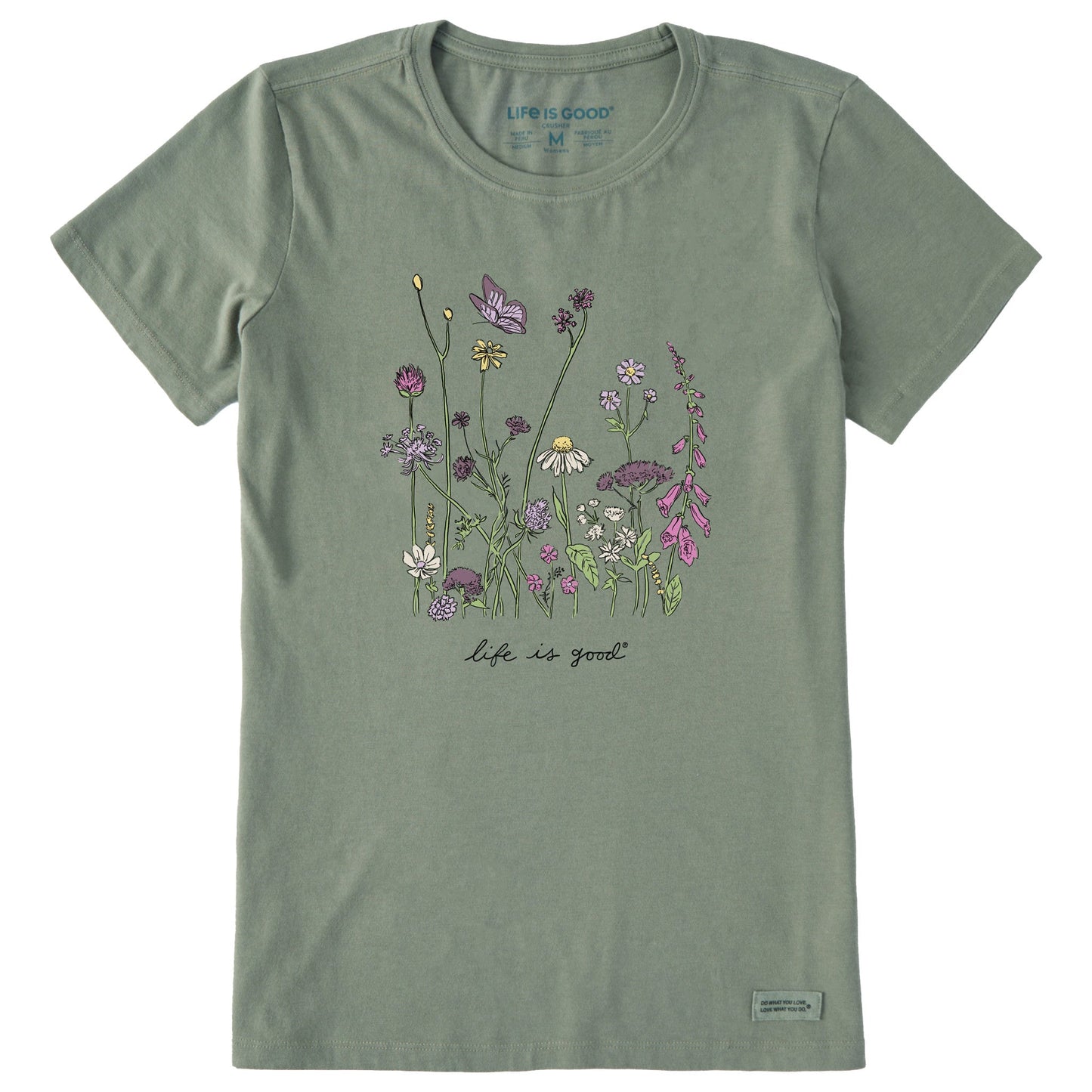 Women's Realaxed Wildflowers Short Sleeve Tee