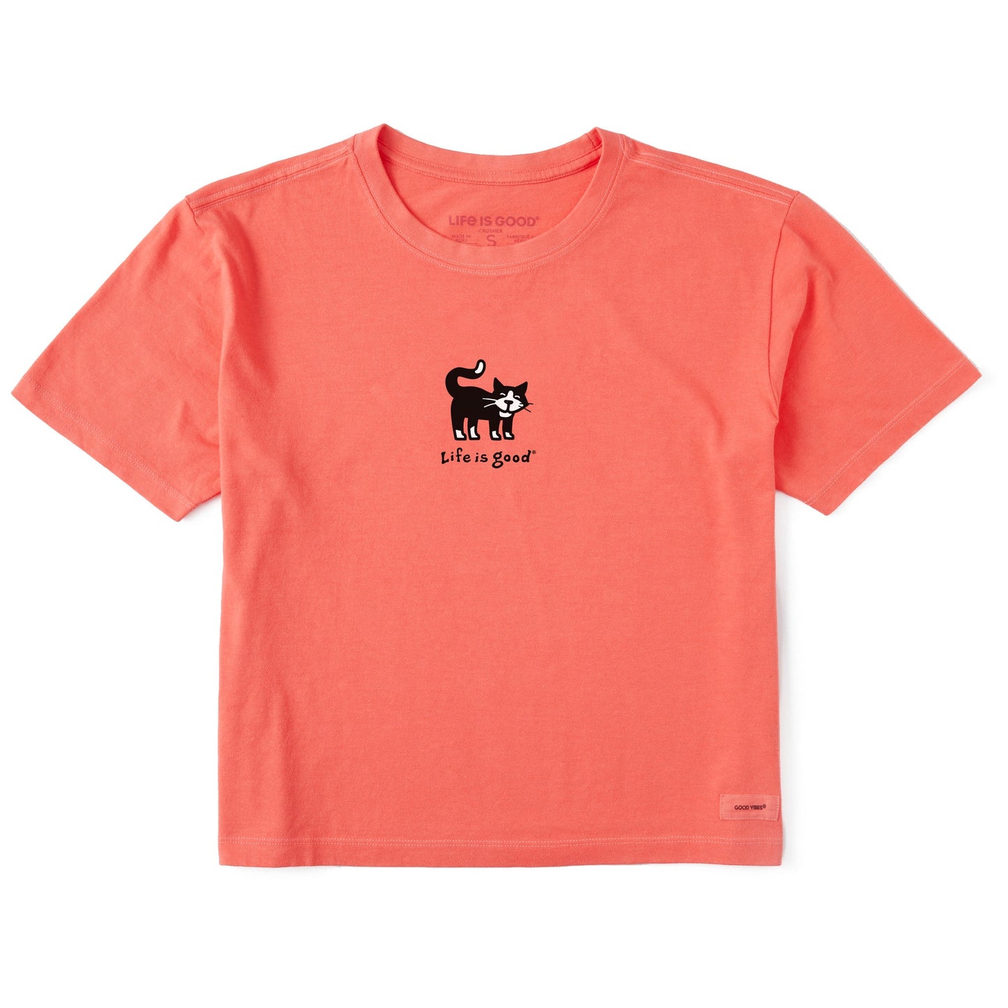 Women's Tuxedo Al Mini Short Sleeve Crusher Boxy Tee