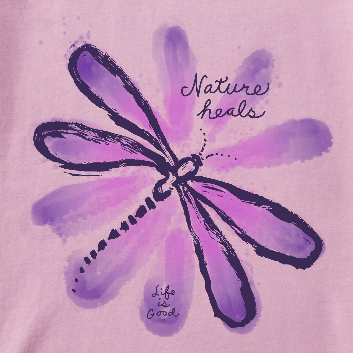 Women's Nature Heals Dragonfly Short Sleeve Crusher Boxy Tee