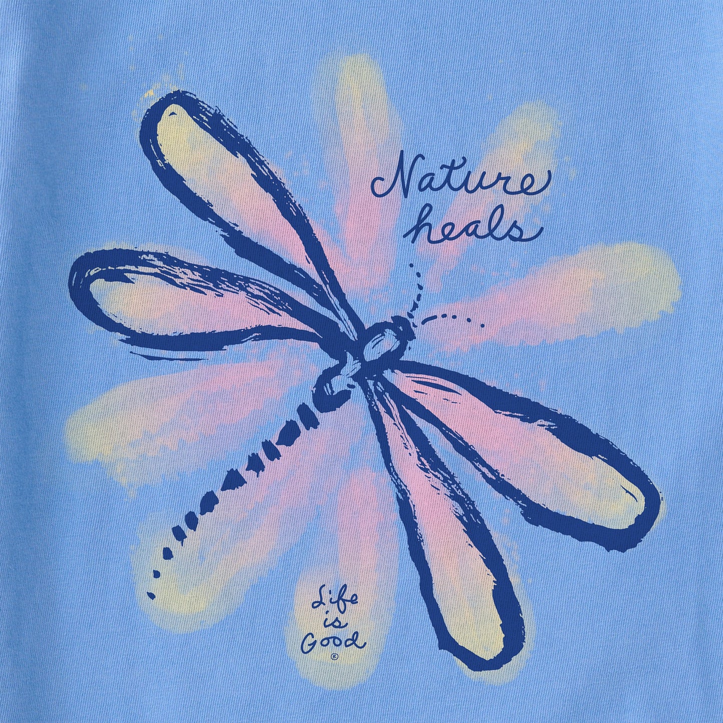 Women's Nature Heals Dragonfly Short Sleeve Crusher Boxy Tee
