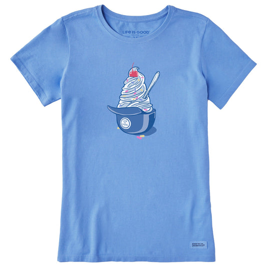 Women's Baseball Ice Cream Short Sleeve Crusher Tee
