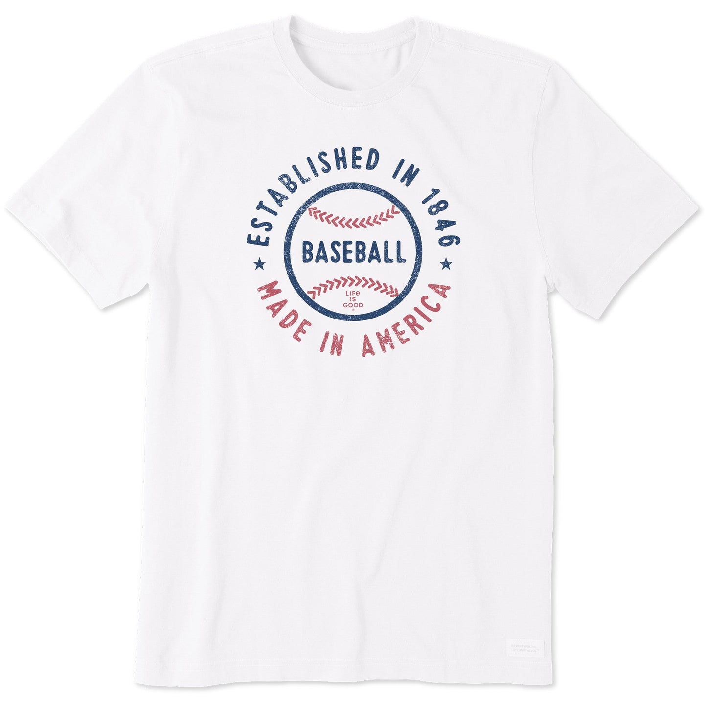 Men's Est. in 1846 Baseball Short Sleeve Crusher Tee