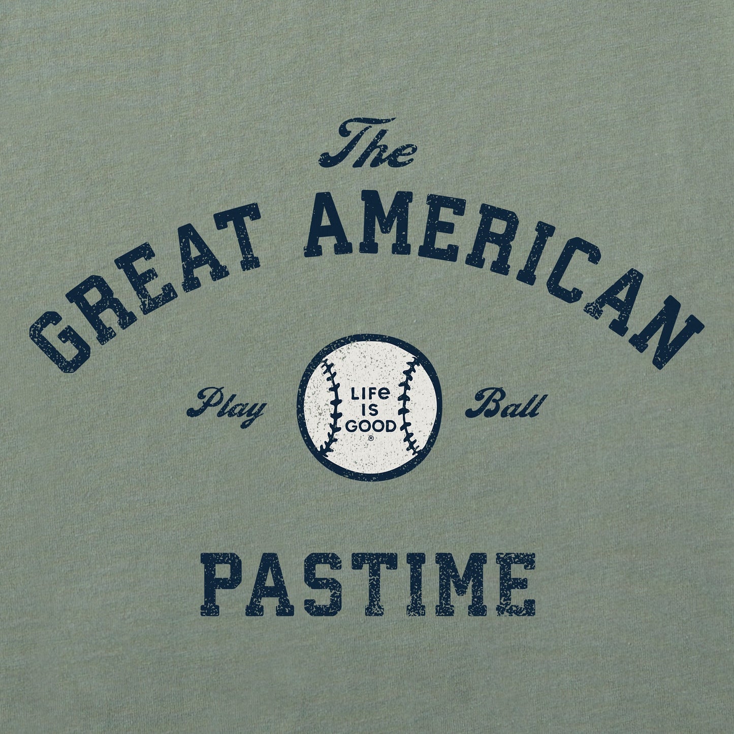 Men's Great American Pastime Baseball Short Sleeve Crusher Tee