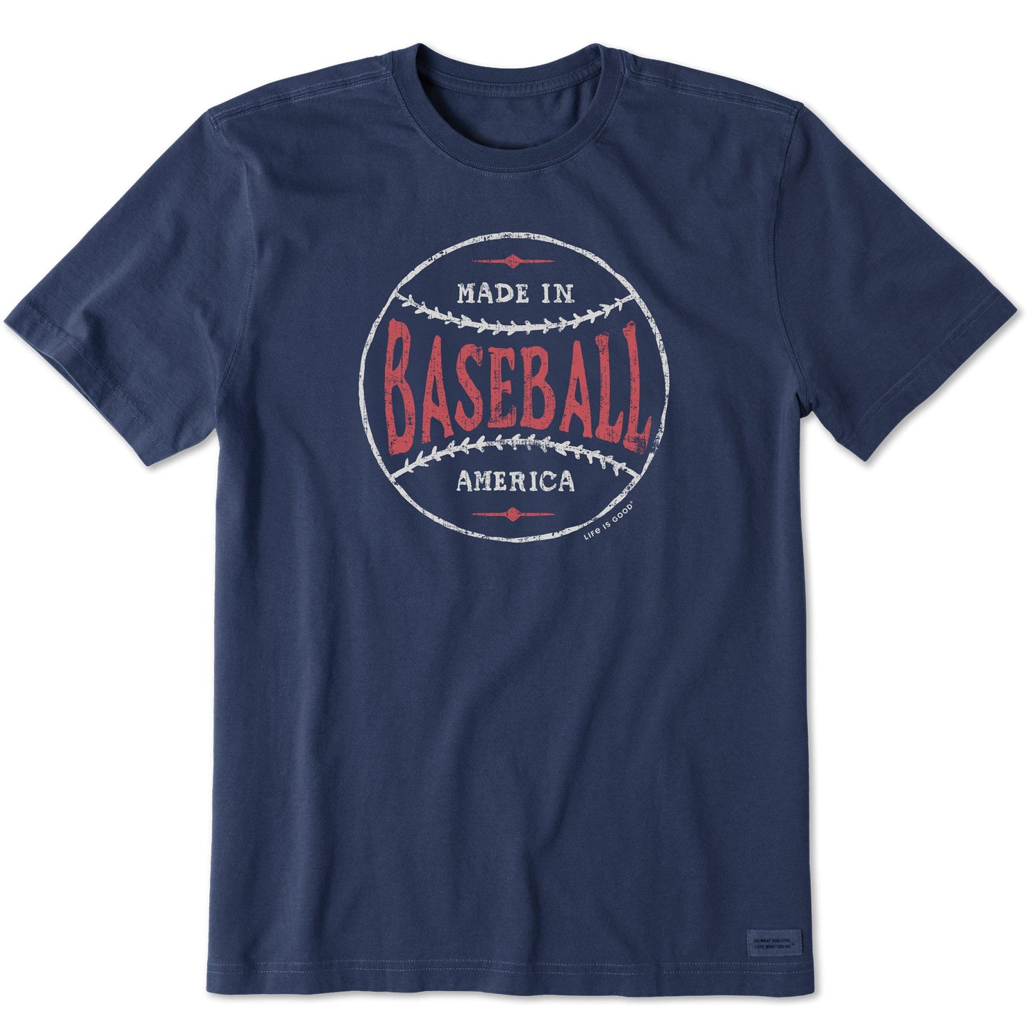Men's Made in America Baseball Short Sleeve Crusher Tee