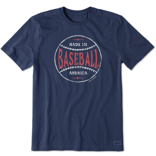 Men's Made in America Baseball Short Sleeve Crusher Tee