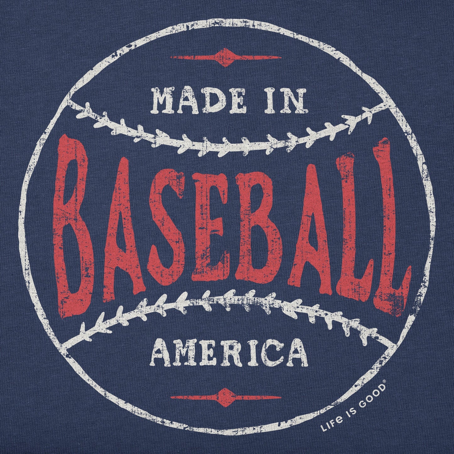 Men's Made in America Baseball Short Sleeve Crusher Tee