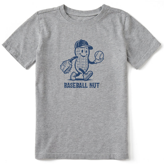 Kids Baseball Nut Short Sleeve Crusher Tee