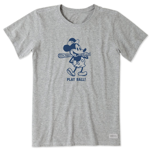 Women's Steamboat Willie Play Ball Short Sleeve Crusher Tee