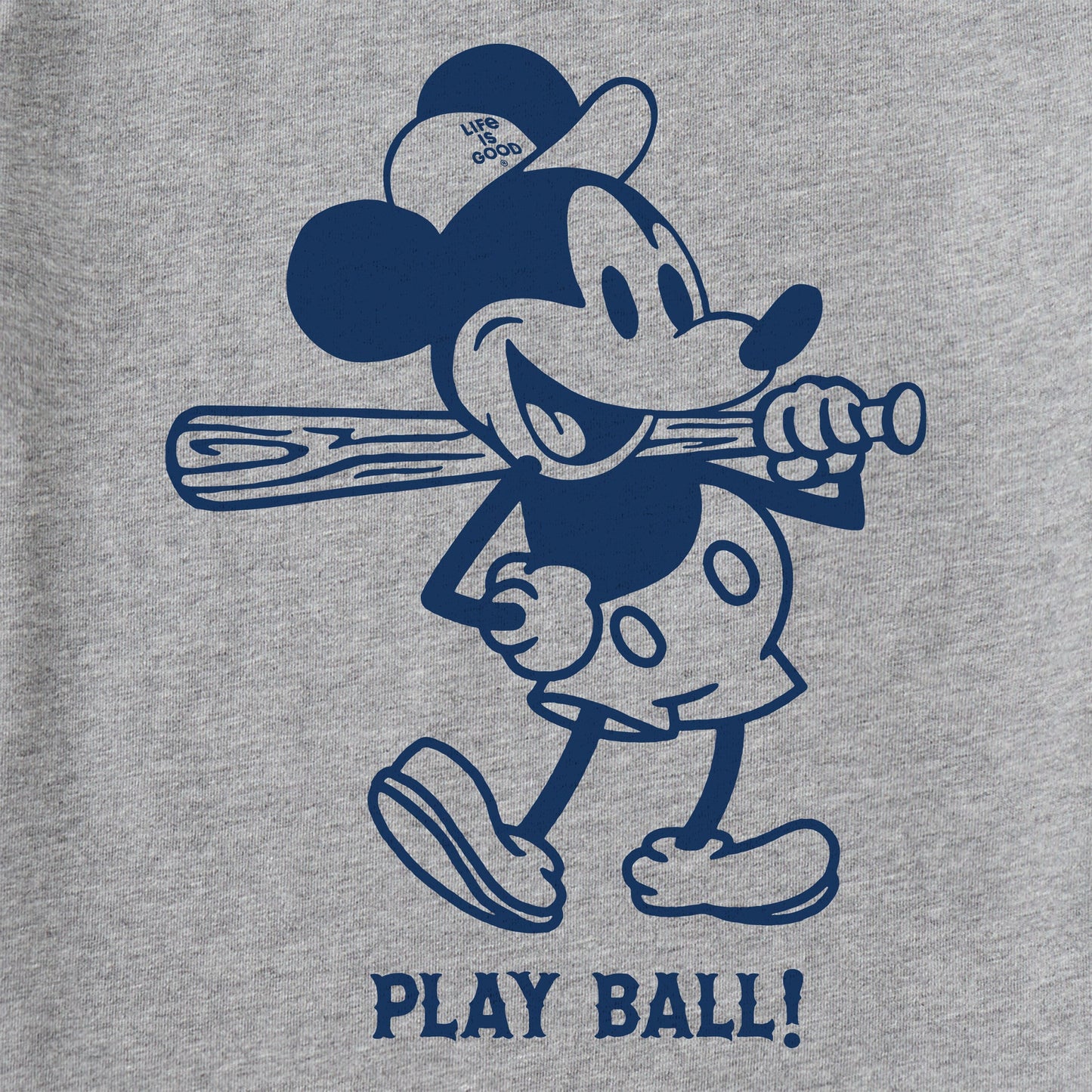 Men's Steamboat Willie Play Ball Short Sleeve Crusher Tee