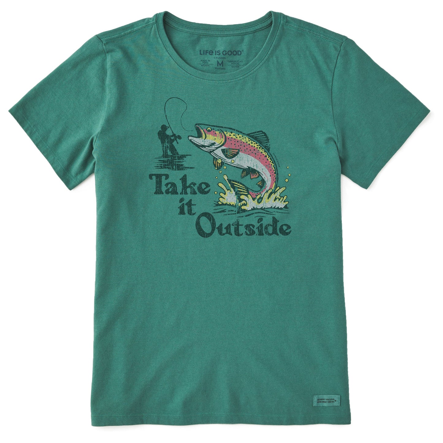 Women's Take it Outside Trout Short Sleeve Crusher Tee