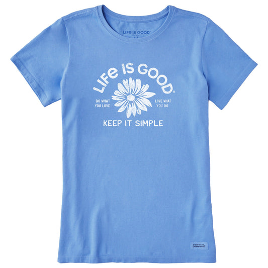 Women's Crafty Keep it Simple Daisy Short Sleeve Tee